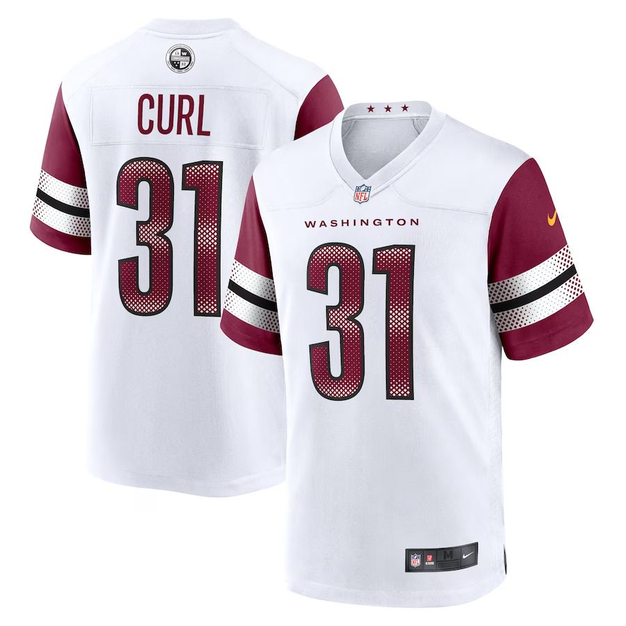 Men Washington Commanders #31 Kamren Curl Nike White Game NFL Jersey->washington commanders->NFL Jersey